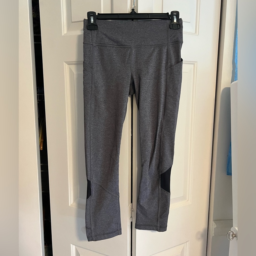Lululemon Athletica Gray and Black Leggings